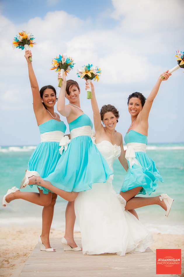 Turquoise Beach Bridesmaid Dresses